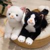 32см симуляция новая кукла кошка в положении лежа мягкая плюшевая игрушка мультяшный аниме милая подушка подушка для детского подарка на день рождения забавная кукла
