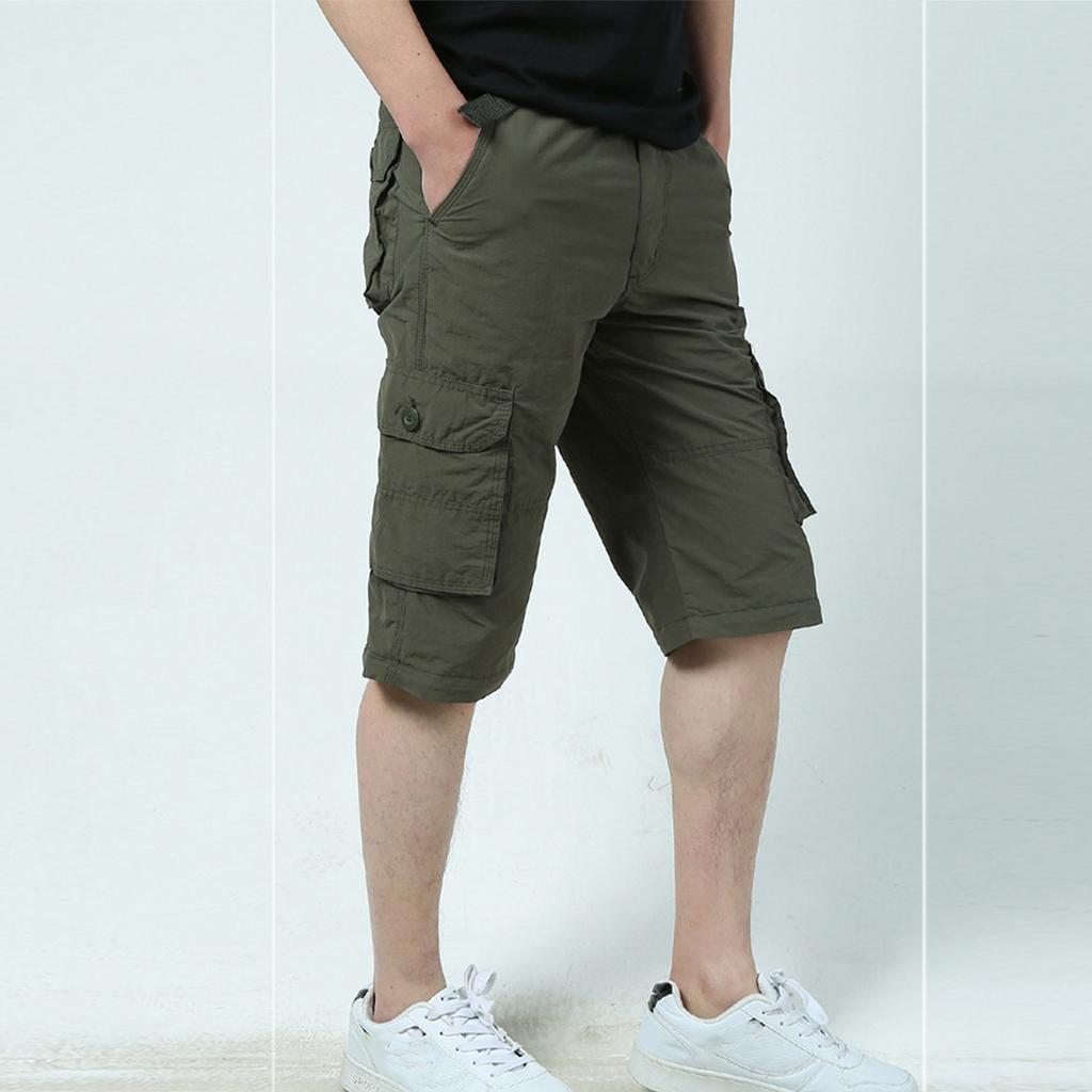 Men's Casual Cargo Pants with Multiple Pockets, Comfortable and Durable for Outdoor and Everyday Wear