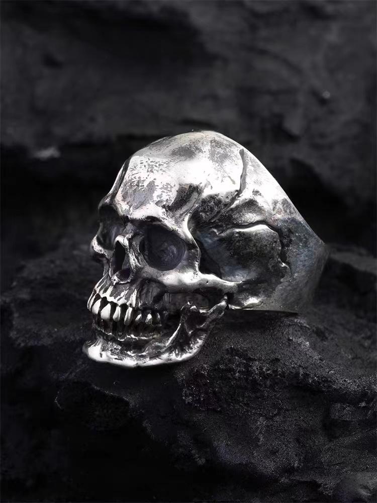 Готический Череп Кольцо Череп Мужское Байкерское Тяжелый Панк Ретро Хип-Хоп Рок Украшения Для Вечеринки Хэллоуин Аксессуары