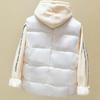 Женский свободный короткий жилет, осенне-зимний утолщенный теплый жилет, пуховое пальто, хлопковый топ
