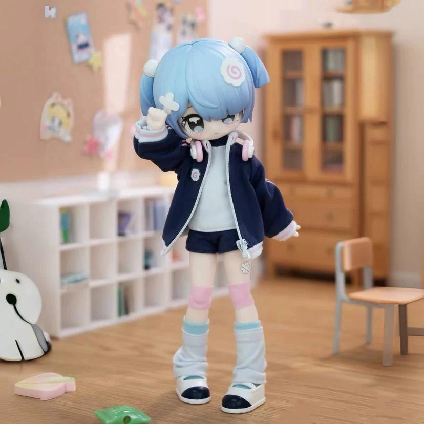 Точечный Оригинальный Набор Маленьких Ключей Серия Bjd Слепая Коробка Очки Фигурки Действия Модные Игрушки Настольные Украшения Рождество 12 подарков Позируемые Сочлененные