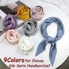 New Fashion Women Decoration Fashion Silk Satin Handkerchief Small Neck Scarf Square Scarf