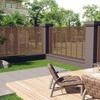 VidaXL Louvered Fence Replacement Fence Panel Blind Windbreak Partitioning Garden Terrace Patio 318106