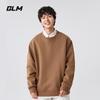 GLM Men's Loose Fit Crewneck Letter Print Sweatshirt