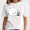 New Panda Lovely Cute T-shirt Clothing Cartoon Graphic Print Short Sleeve Fashion Casual Plus Size T Shirt Women