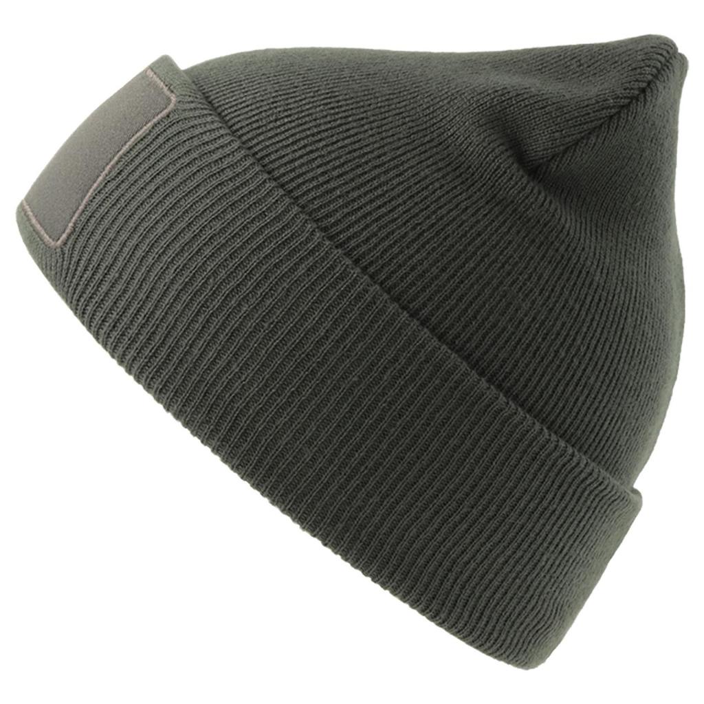 Atlantis Unisex Adult Wind S Patch Recycled Double Skin Cuffed Beanie