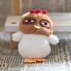 1 шт., украшение для автомобиля, уродливая курица, плюшевая игрушка, кукла, кулон в виде курицы, меховой брелок, плюшевый брелок, подарки на день рождения, Рождество
