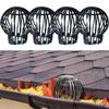 4pcs Low Maintenance Gutter Filter Expandable Downspout Filter Drainage System  Roof Downspout
