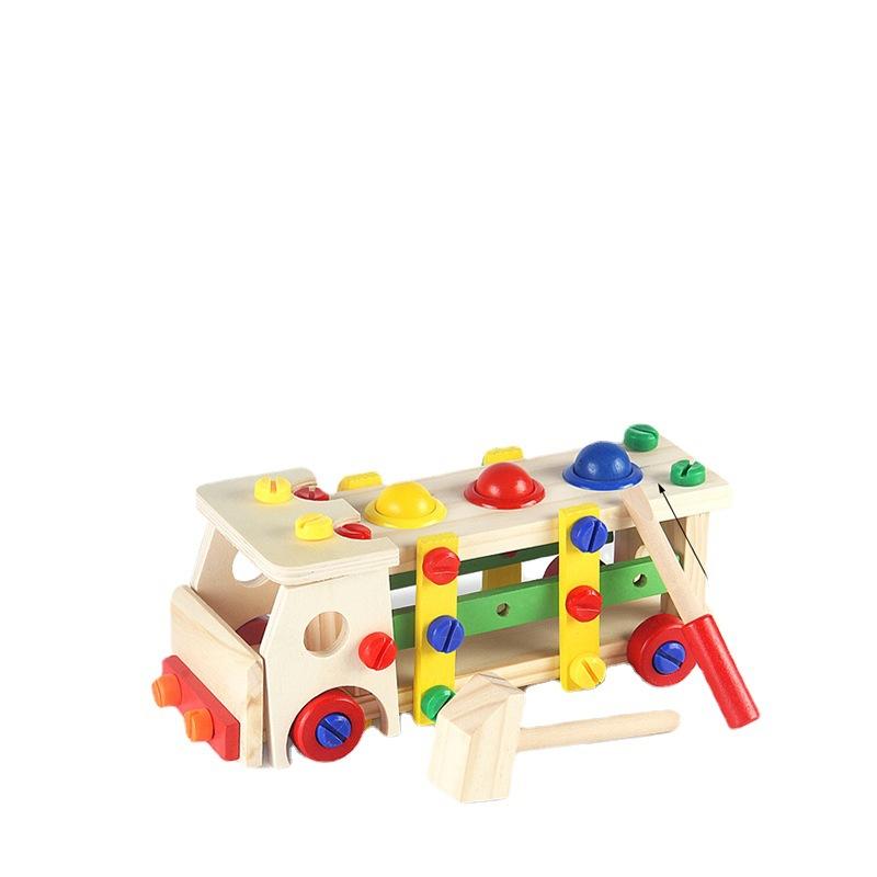 Children's Educational Disassembly Screw Car Toy Removable Group Assembled Car Nut Tool Combination Building Blocks Car