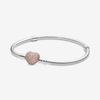 Браслет-цепочка Moments Pave Heart Clasp Snake 16 см