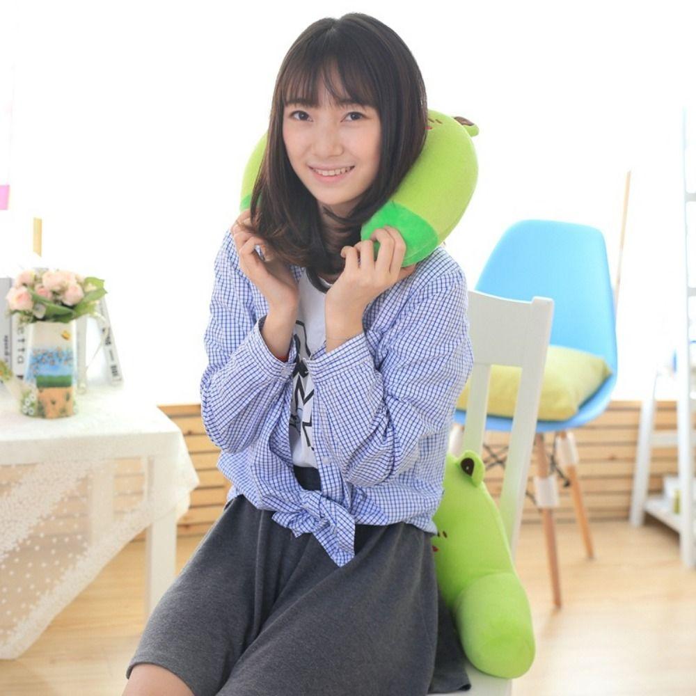 10 Colors Short Plush Children U-Shaped Pillow Neck Protection Travel Pillows Flight Neck Pillow
