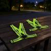 2pcs Green Color Reflective Safety Vest Unisex Design Warning Safety Vest  Night Running