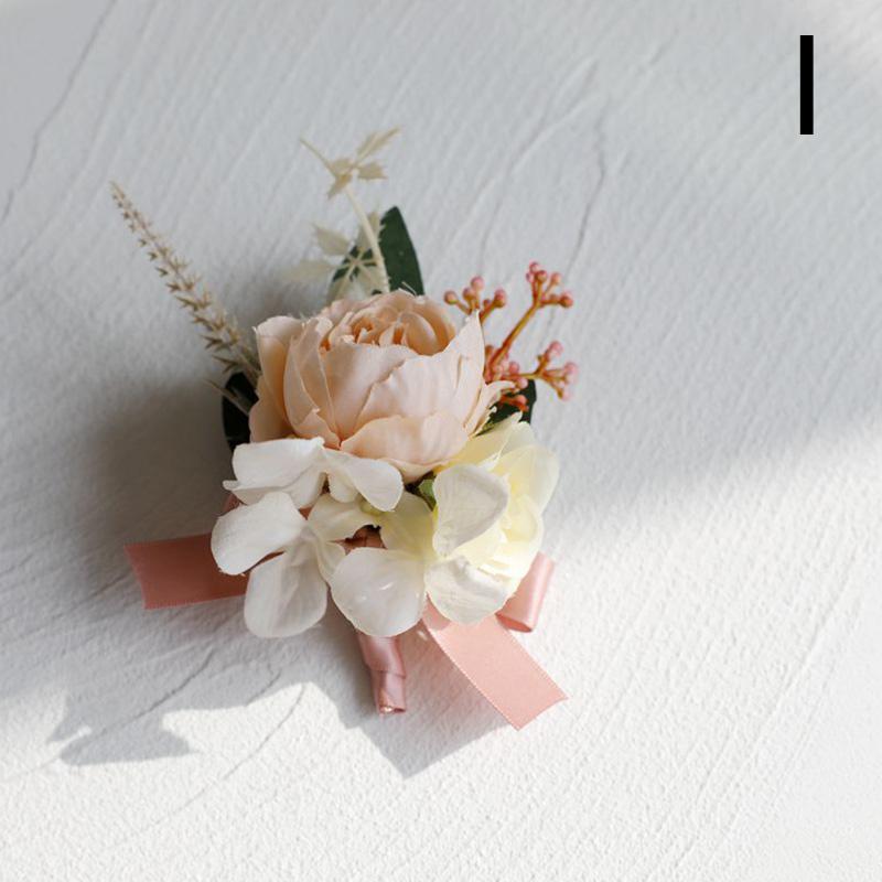 Wedding Corsage Wrist Flower Bridal Bridesmaid Brooch Bracelet Accessories Supplies