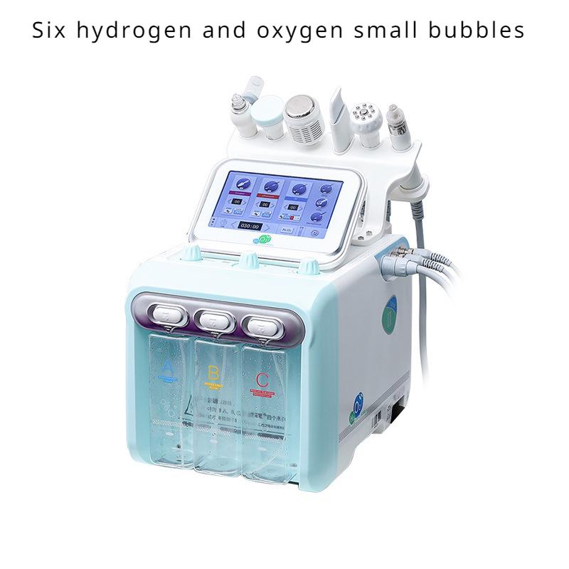 6 в 1 Bubble Oxygen HydraFacial Machine Hydra Facial Machine Пузырьковая машина для лица Водородная микродермабразия Салон