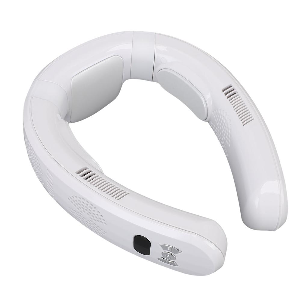 Портативный шейный вентилятор с охлаждением и обогревом, двойного назначения, 3 скорости, полупроводниковый, тихий, легкий, работающий от аккумулятора, носимый вентилятор