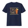 Retro Tiki Bar Design T Shirt vintage Washed Stylish designer clothes Stretched homme Unisex Casual Top For Everyday Wear
