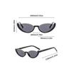 New In Small Cat Eye Sunglasses Women Trendy Vintage Composite Shades Eyewear Fashion Luxury Brand Designer Sun Glasses EMA