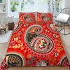 Комплект постельного белья с 3D-принтом пейсли, одеяло и наволочка в богемном стиле, 2/3 шт. AU220 * 240, полный размер, мягкое и быстросохнущее украшение для дома