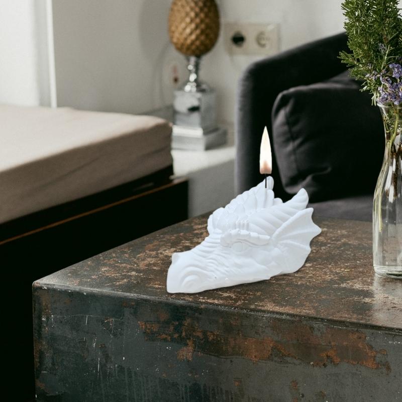 Силиконовые формы для свечей «Голова дракона», силиконовые формы из эпоксидной смолы для декора свечей, мыла, гипса, силиконовые формы для гипса