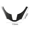 Carbon Fiber Style Interior Steering Wheel Trim Cover Fit For Mazda 3 Axela 2014-2017