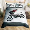 Комплект постельного белья для мотоцикла Dirt Bike, комплект постельного белья Extreme Sports, одеяло для мотокросса, покрывало Cool Motorcycle, покрывало Queen Size