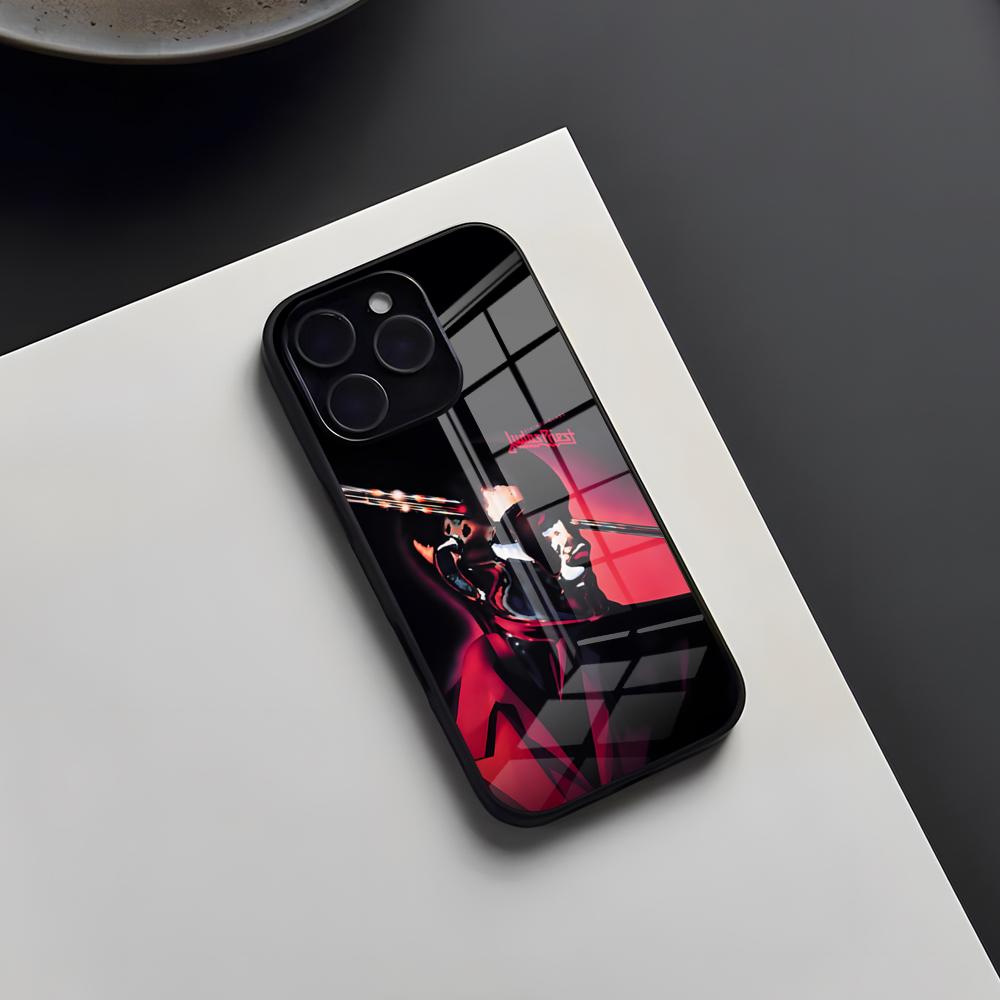 Judas Priest Band Phone Case For IPhone 17 Pro Max 16 15 14 Pro Max 13 11 X Xs Xr 8 7Plus Glass Cover