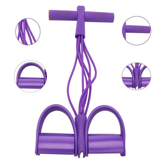 6/8-трубчатая педаль-тяга, эспандер с ручкой, многофункциональный эластичный канат для йоги, подъема корпуса, для мужчин и женщин, натяжитель педали, тренажер, оборудование для тренировок