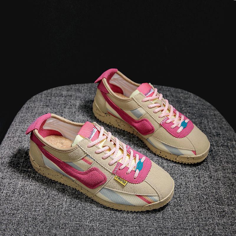 Fashion Fashion Women's Sports Shoes Trend 2024 for Gym Tennis Shoe Female Pink Cute Casual Thick Bottom Sneaker Low Designer Autumn Hit