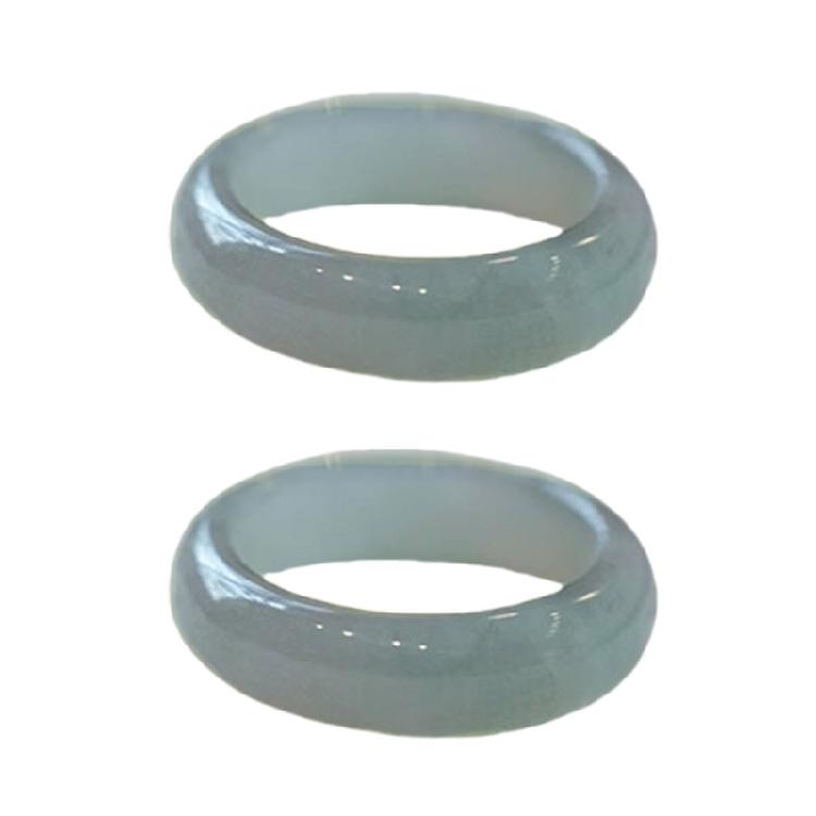 Элегантные кольца из натурального зеленого стекла, портативные, для женщин, ретро, в китайском стиле, портативные, для любого случая дарения подарков