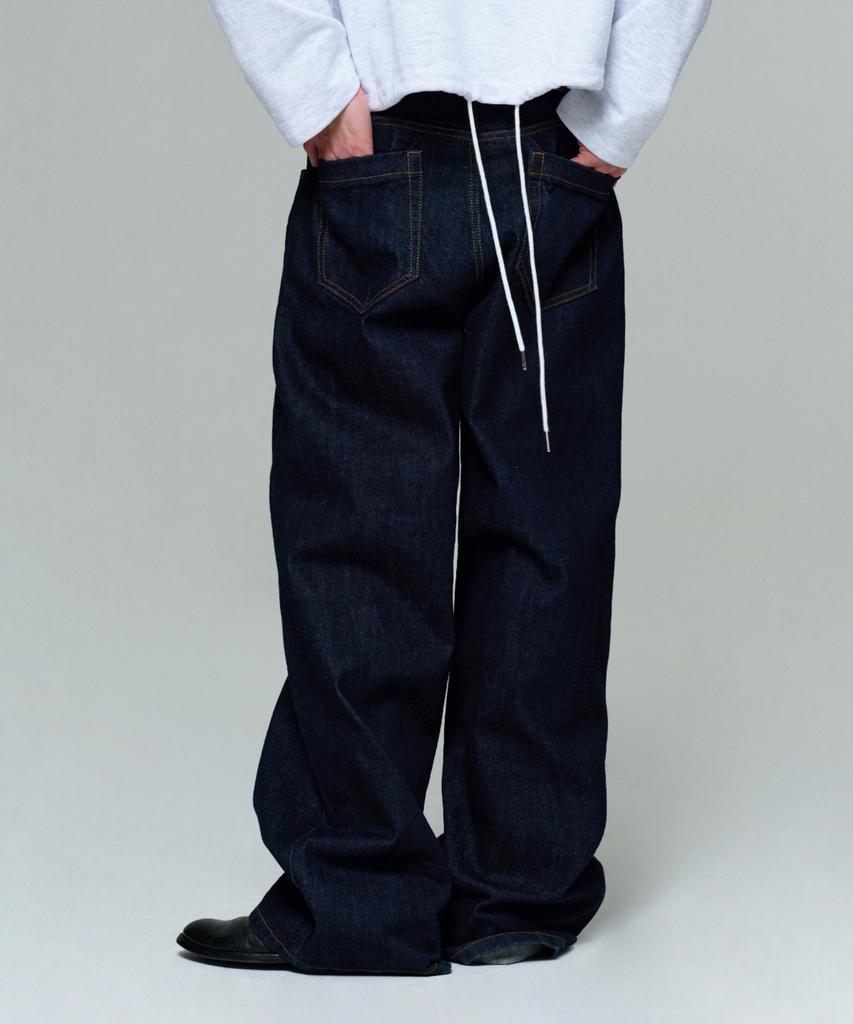 ERA Men Era Wide Fit Denim Pants - Indigo Blue