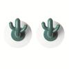 2 шт. Крючок в форме кактуса, настенный, декоративный, симпатичный, прочный, клейкий, крючок в форме кактуса для автомобильного ключа
