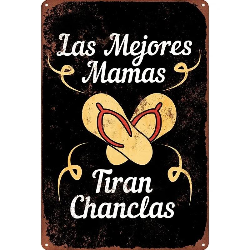 Spanish Words Metal Tin Signs for Bedroom Cafe Shop Home Room Wall Decorative Plaques Iron Plate Art Paintings Hanging Pictures