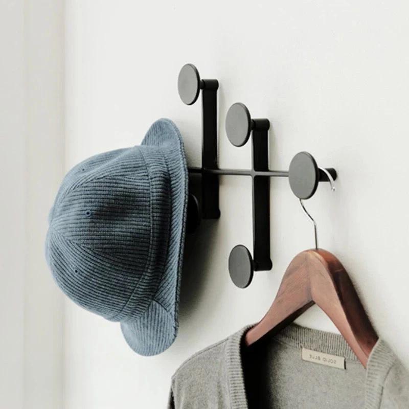 Modern Wall Mounted Modular Coat Racks Entrance Hall Hat Bag Clothing Cheap Storage Hanger Portable Bedroom Wall Clothes Aesthetic Organizer Shelf