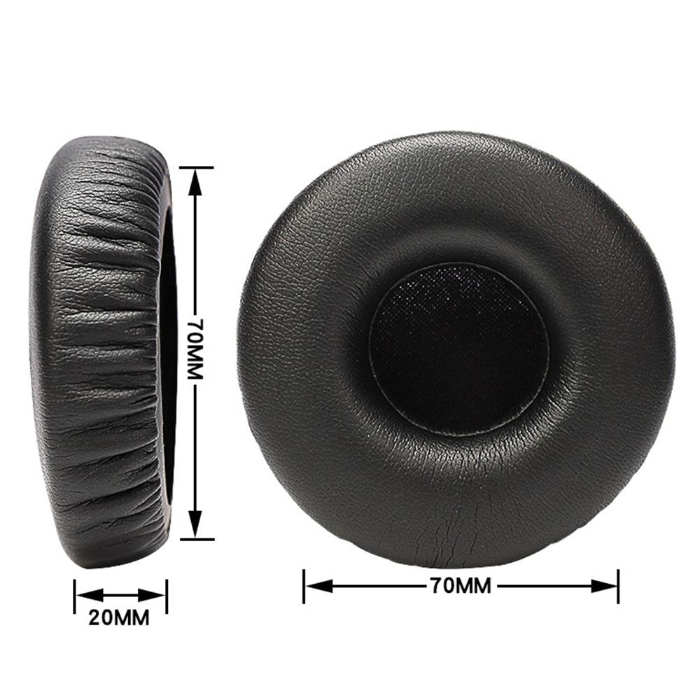 1 Pair for Jabra Revo Wireless On-Ear Bluetooth-compatible Headset Plain Protein Leather Ear Pads Replacement Parts Earmuff Cover Cushion