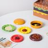 Блюдо для гамбургера Блюдо для приправ Набор из шести штук Блюдо для соуса Милая посуда Керамика Подглазурная роспись Блюдо для соевого соуса Бытовая сторона