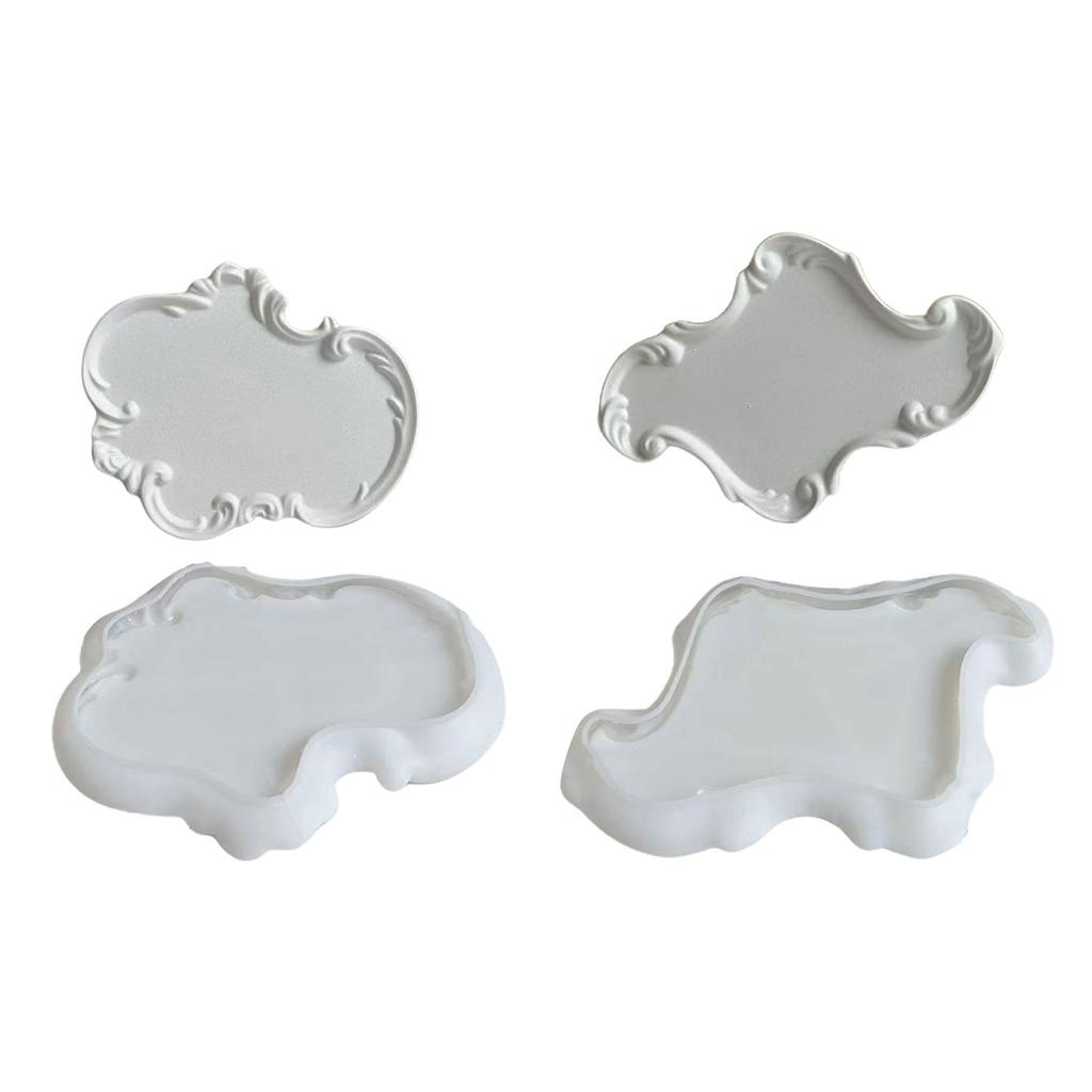 Элегантный европейский стиль силиконовая форма для подноса формы для литья эпоксидной смолы форма для гипса и цемента настольные украшения для дома