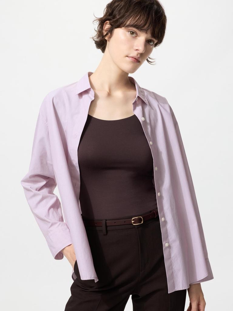 Uniqlo Футболка Japan HeaTTech U-образным вырезом с рукавом 8 мин.