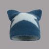 Korean Style Knitted Pullover Hat Star Brimless Beanie Cap Versatile Cat Ear Woolen Hat  Autumn