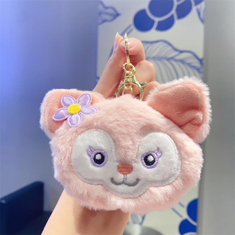 Cartoon Plush Doll Pendant Cute Panda Doll Student Bag Grab Machine Doll Keychain Gift