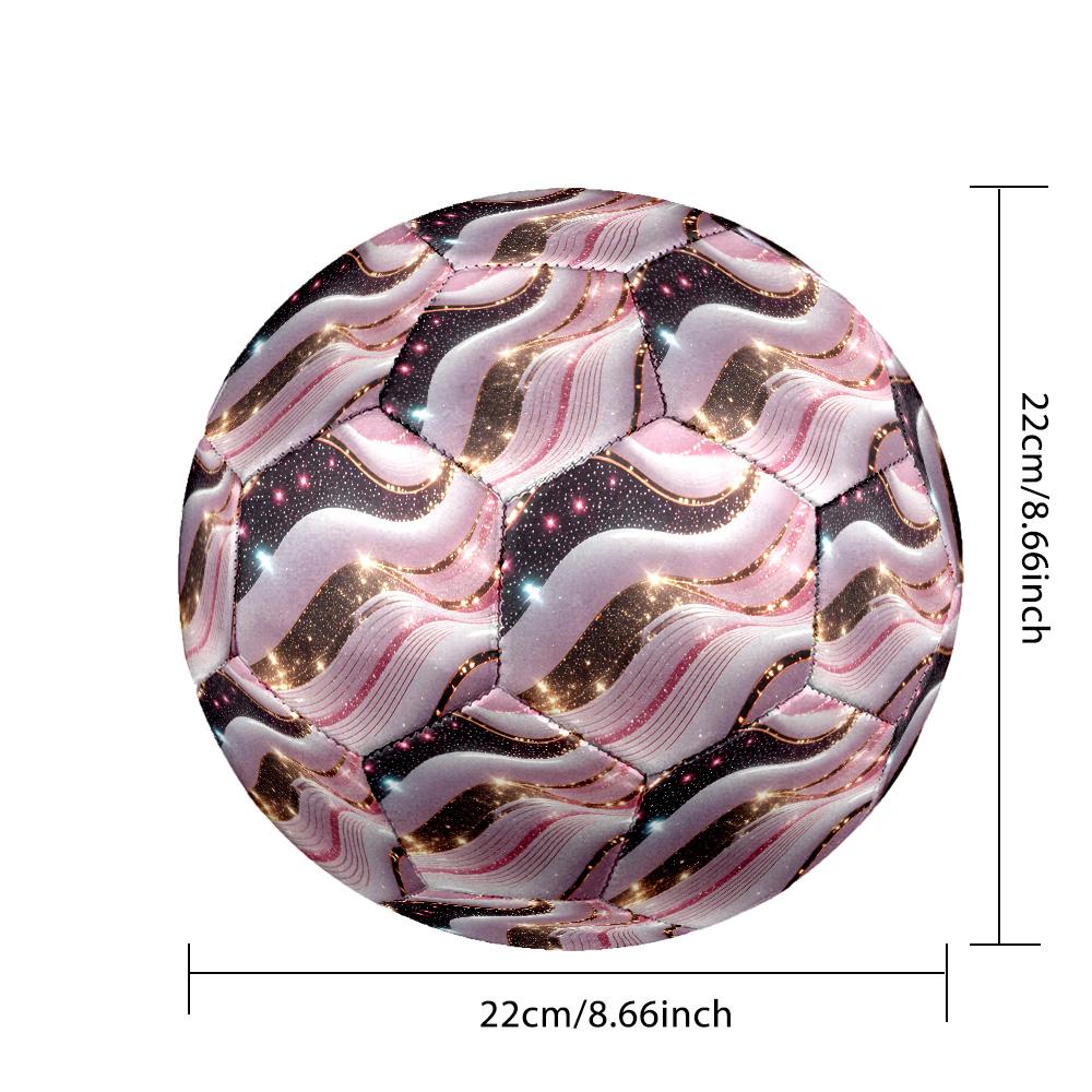 Heart Indoor Soccer Ball Colorful Machine Stitched PVC Size 5 Team Training Competition Ready Durable High-Bounce Cool Sports Gift