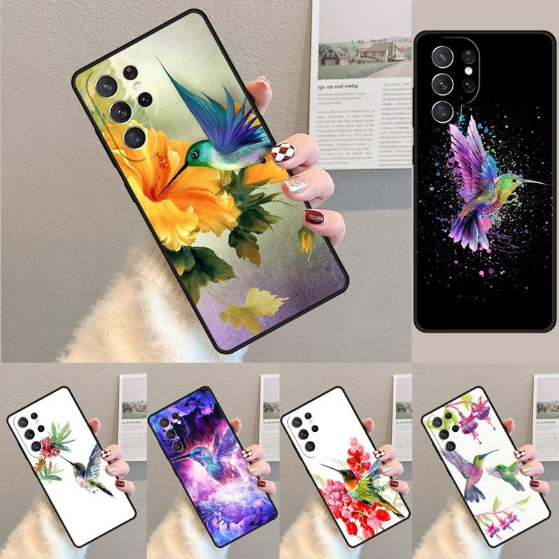 Мягкий силиконовый чехол для телефона с колибри для Samsung Galaxy note 10 pro S26 S25 S24 S23 S22 S21 Plus S25Ultra Чехол