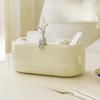 Cream Air Tissue Box Small Rabbit Decoration Living Room TV Desktop Cardboard Box Toilet Tissue Box