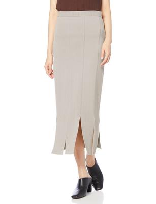 Юбка из трикотажного полотна с разрезом, которую можно стирать, MWNS222011 WHT 1 [Miesloe] женская