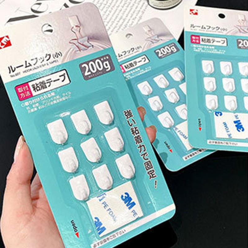 9 шт./компл. клейкая паста настенная вешалка для хранения ювелирных изделий дисплей ювелирных изделий крючки держатель для хранения органайзер для сережек колец ожерелий вешалка