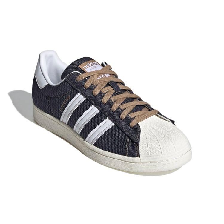 adidas Оригинальные кроссовки Superstar Denim Прочные низкие кроссовки Унисекс кроссовки Джинсово-серые GY2918