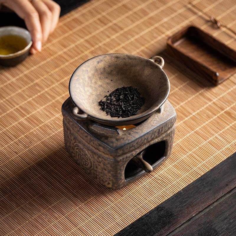 Аромалампа с ложкой для свечи Современный керамический аромадиффузор для ароматерапии, подставка для восковых кубиков, аромалампа для спальни