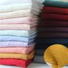 Cotton Fabric Soft 100% Cotton Solid Color Double Gauze for DIY Craft Sewing Material Dress Towel Bedding Sets Cheesecloth Table Runner Fabric