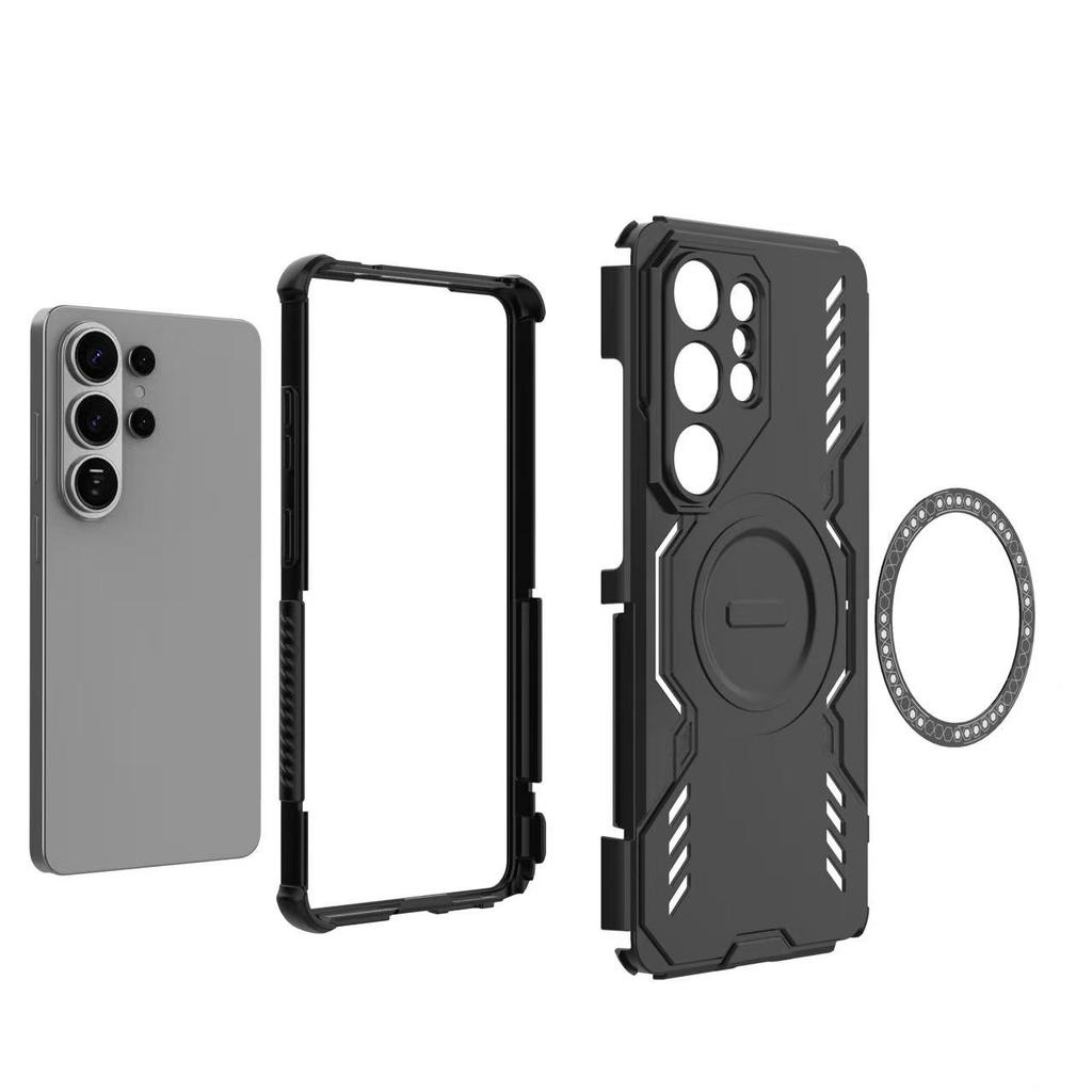 Чехол для Samsung Galaxy S24 S25 S26 S23 Ultra Plus Edge S26 PRO S24 S25 FE Бронированный жесткий Магнитный Ударопрочный Защита камеры
