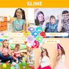 Набор для слайма из кристальной глины, набор для самостоятельной сборки, игрушки, инструменты ручной работы, бусины-аквариумы, фруктовые дольки, разноцветные конфетти из пены. Содержит 24 штуки. Пушистая кристальная глина для слайма.