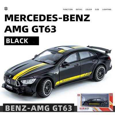 1/24 Mercedes Benz AMG GT63 спортивный автомобиль симулятор литья под давлением металлический сплав модель автомобиля звук свет инерционный механизм коллекция детская игрушка подарок